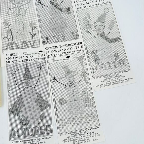 CHRISTMAS Santa Claus Cross Stitch Pattern Booklets Vintage St. Nick Primitive - Picture 3 of 9